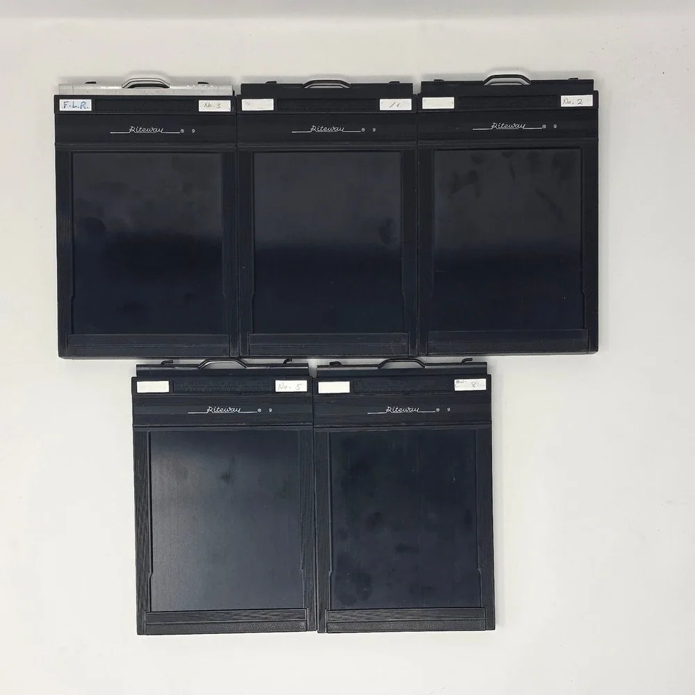 Riteway 4x5 Graphic Film Holder Lot of 5 Graflex 1284 Large Format Photography